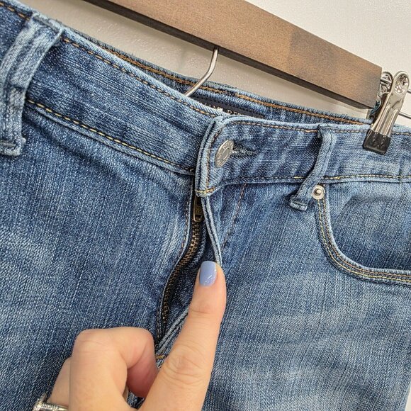 Banana Republic Trouser Jeans Womens 28/6 Low Rise Medium Wash Stretch Denim - Picture 5 of 14